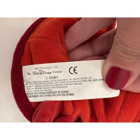 Disney Store the Little Mermaid Sebastian Plush Mini Bean Bag Toy with Tag - Picture 6 of 7